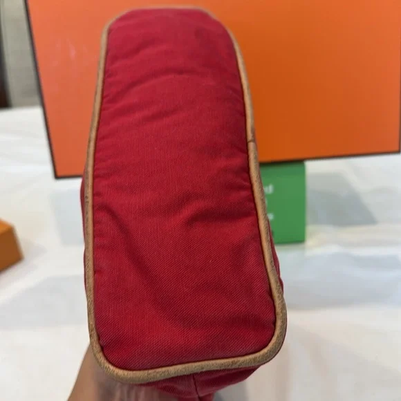 Authentic Hermès Red Toiletry Bag